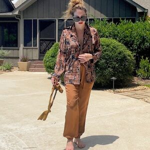 Batteries Not Included 70’s polyester blazer jacket